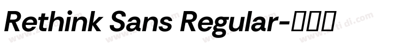 Rethink Sans Regular字体转换